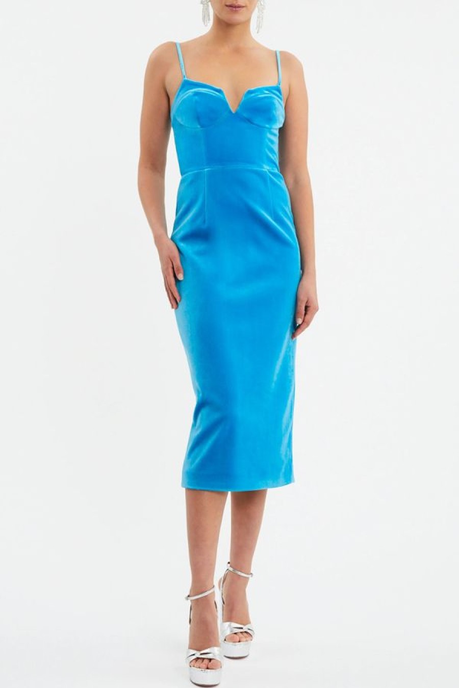 Rebecca Vallance Bernadette Midi Dress | Blue New