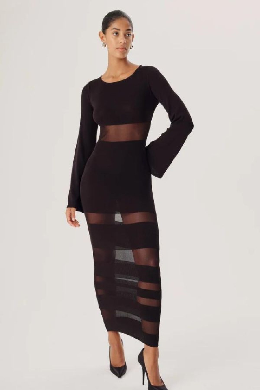 Ronny Kobo Greyson Dress | Black Wholesale