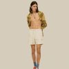 OAS Cream Golconda Terry Shorts Hot