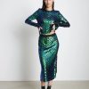 Stella Nova Sequins Skirt | Aqua Blue Online