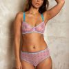 Dora Larsen Beth Embroidered Soft Bra | Pastel Pink New