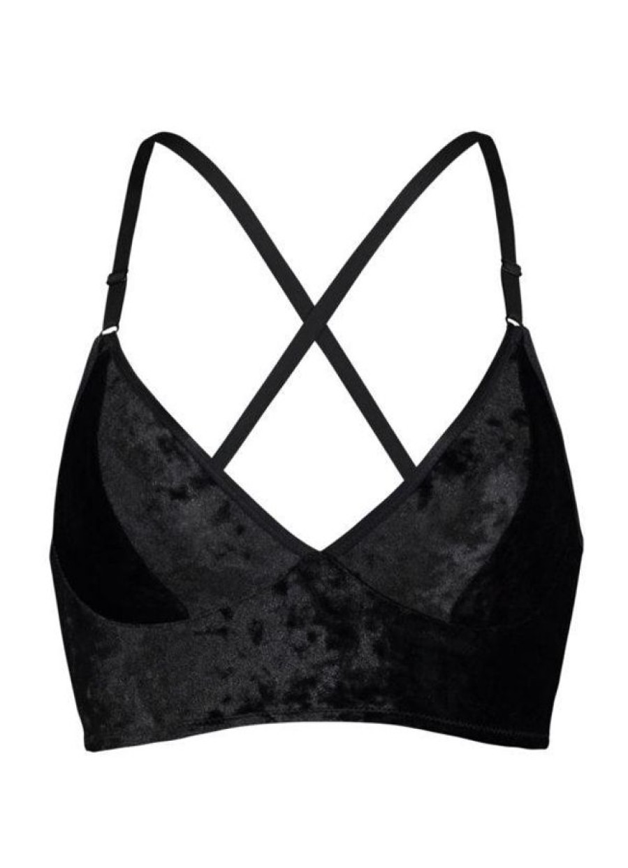 Fortnight Fortnight X Misfit Studio Longline Bra Black New