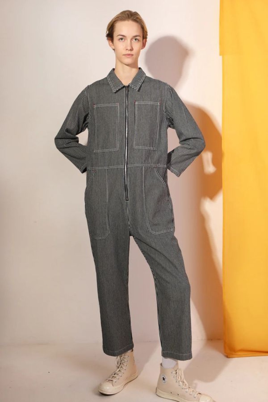 L.F.MarBest Dominic Boiler Suit | Indigo Stripe Best