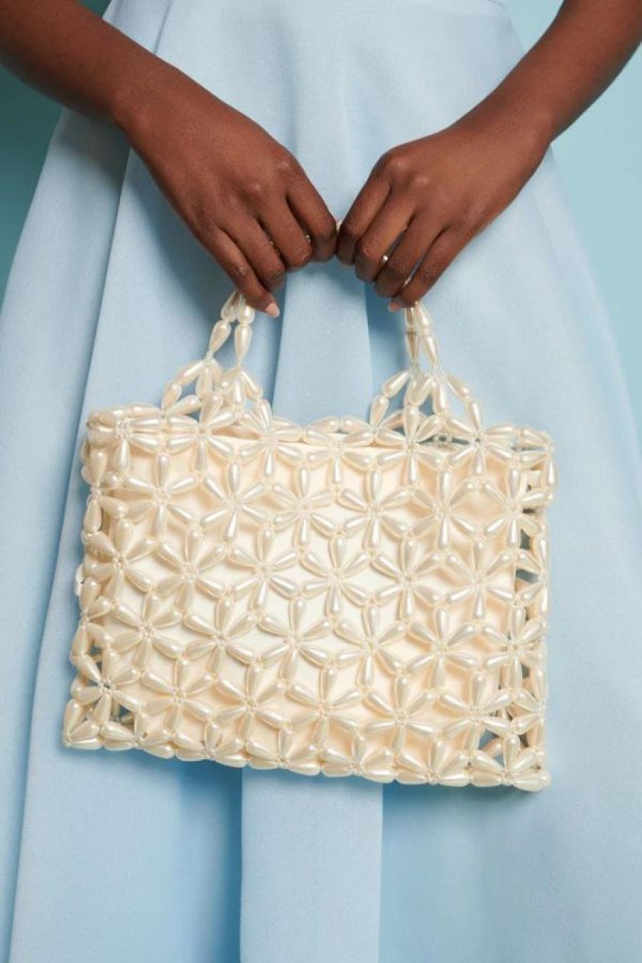 Sister Jane Chamomile Pearl Bag | Pearled Ivory Wholesale