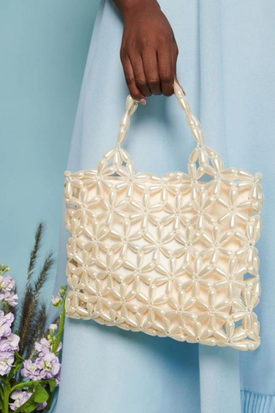 Sister Jane Chamomile Pearl Bag | Pearled Ivory Wholesale