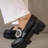 Alohas Trailblazer Crystal Loafers | Black Best