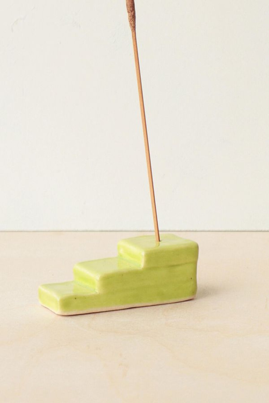 Nightshift Ceramics Steps Incense Holder Lime Online