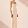 Shona Joy La Lune Strapless Ruched Bodice Maxi Dress | Cream Best