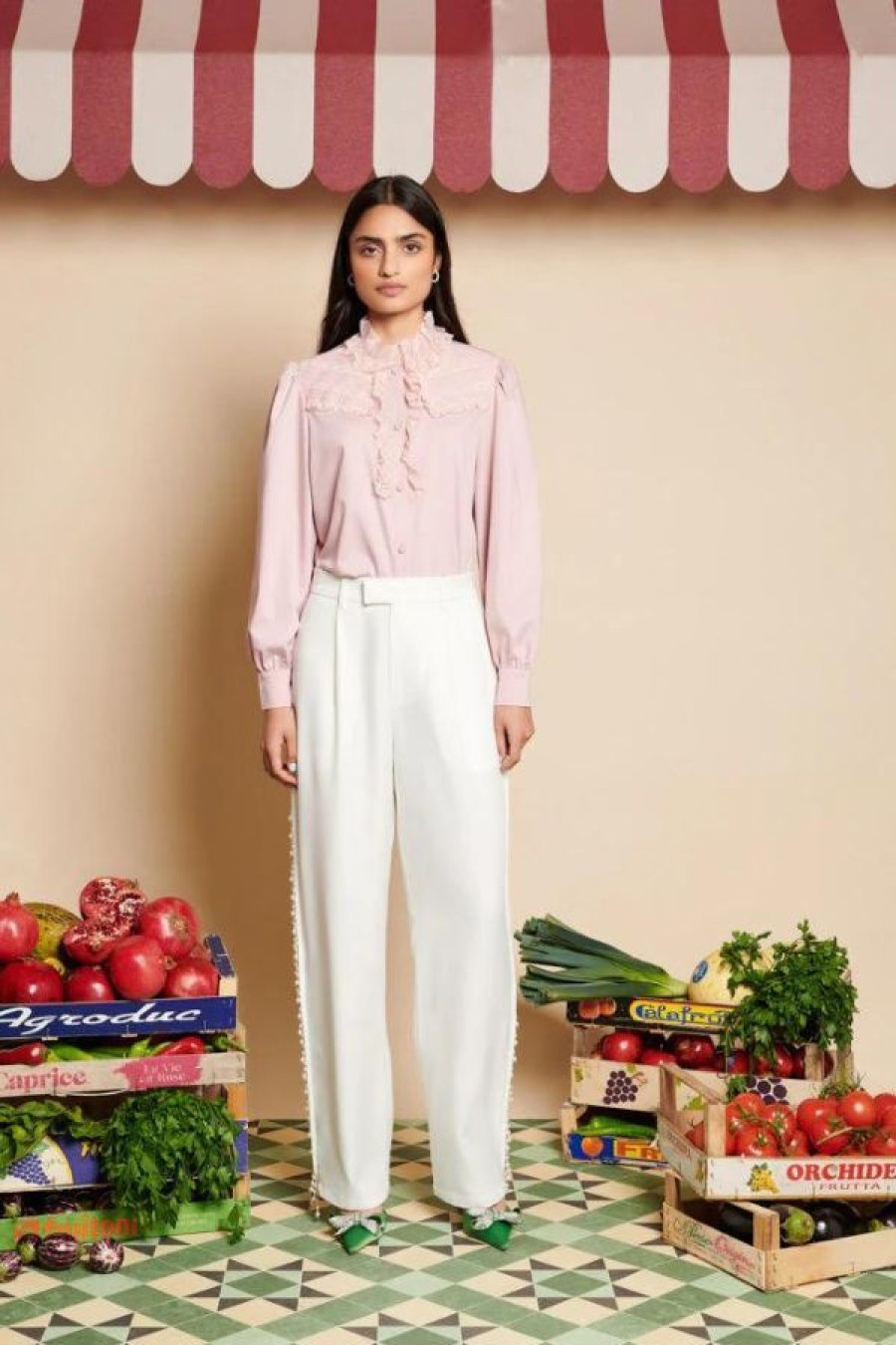 Sister Jane Dylan Pearl Trousers | Pearl Ivory New