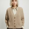 Rita Row Hole Cardigan | Beige Best