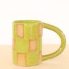 Nightshift Ceramics Checkerboard Mug | Lime Online