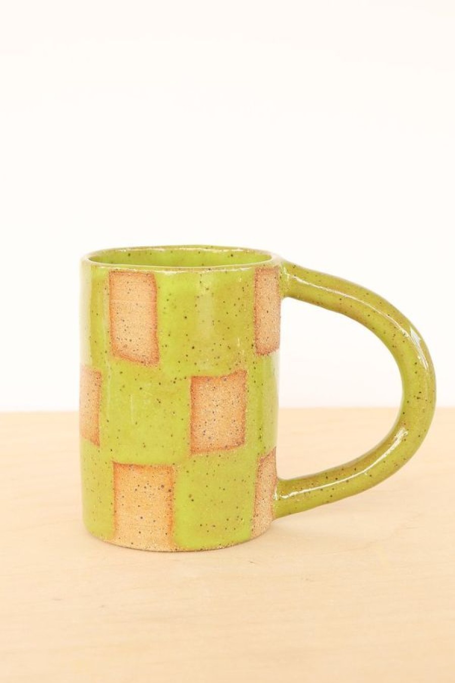 Nightshift Ceramics Checkerboard Mug | Lime Online