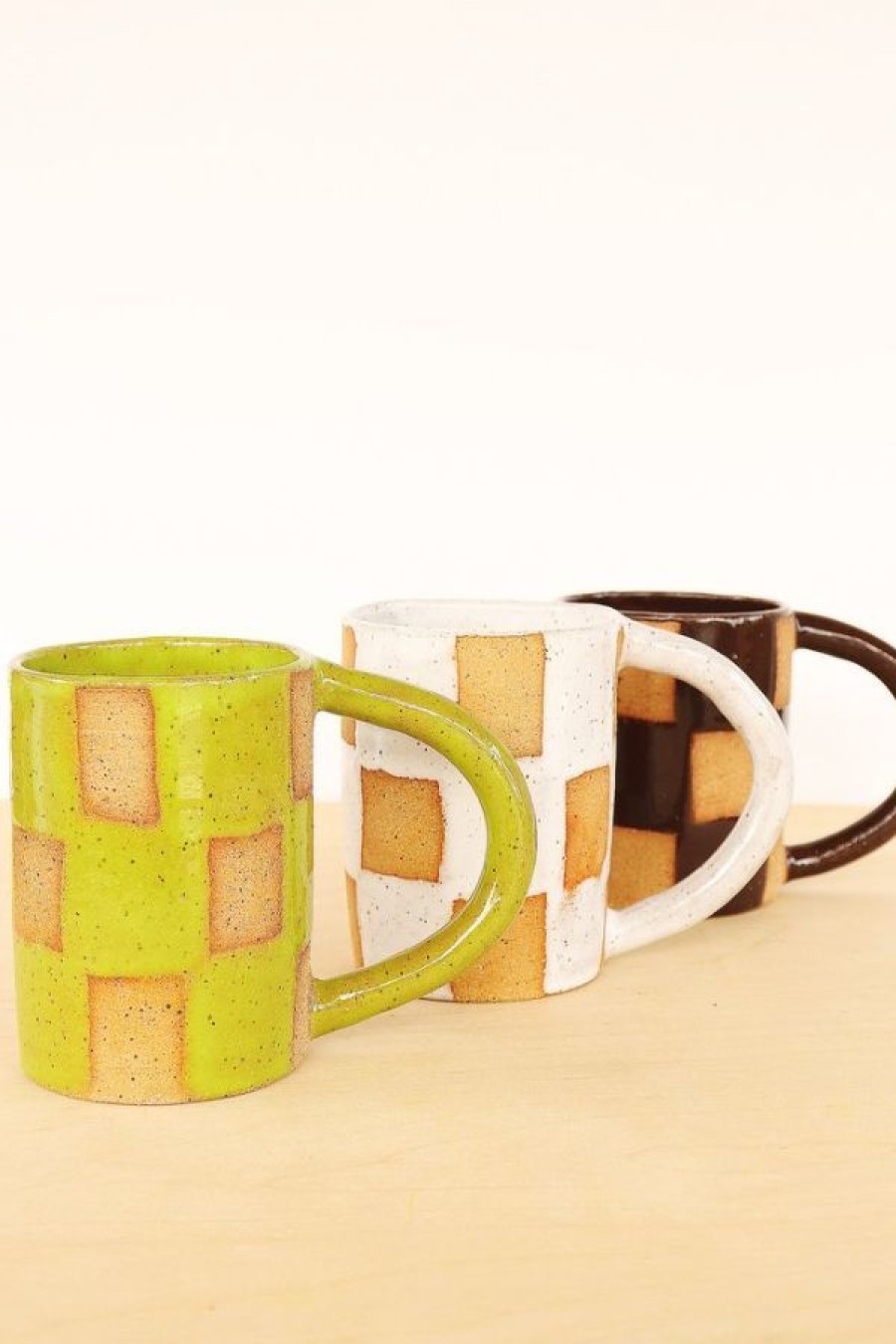 Nightshift Ceramics Checkerboard Mug | Lime Online