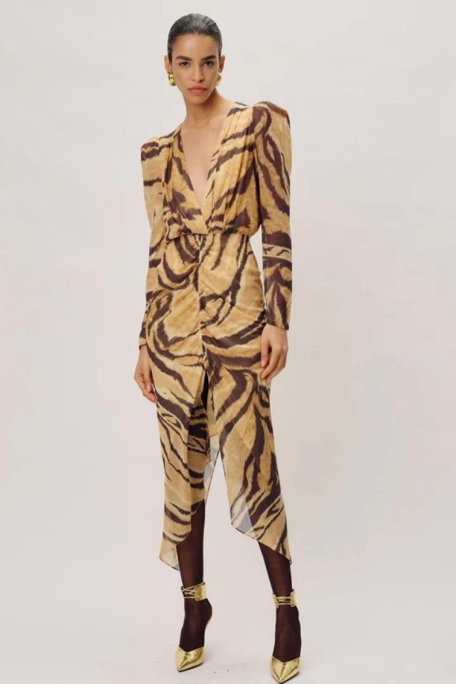 Ronny Kobo Astrid Dress | Tiger Printed New