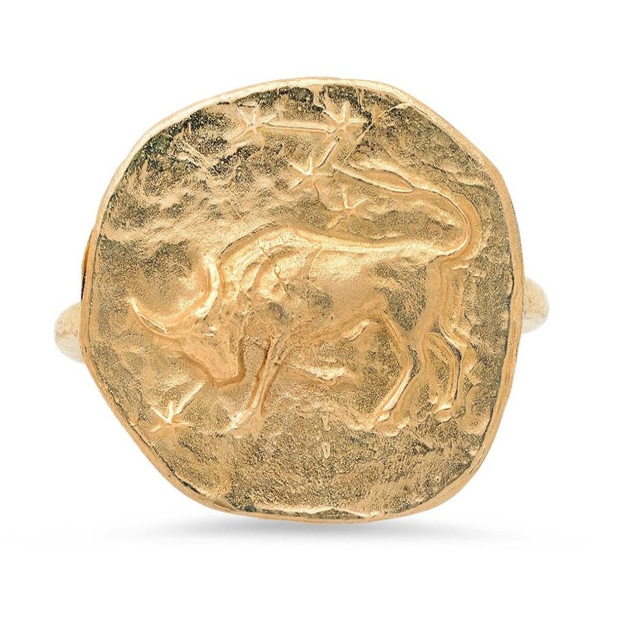 Studio Grun Taurus Ring 18K Gold New