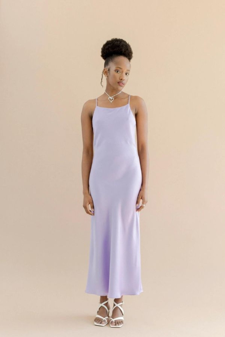 A Bronze Age Scarlett Slip Dress | Ultra Violet Online