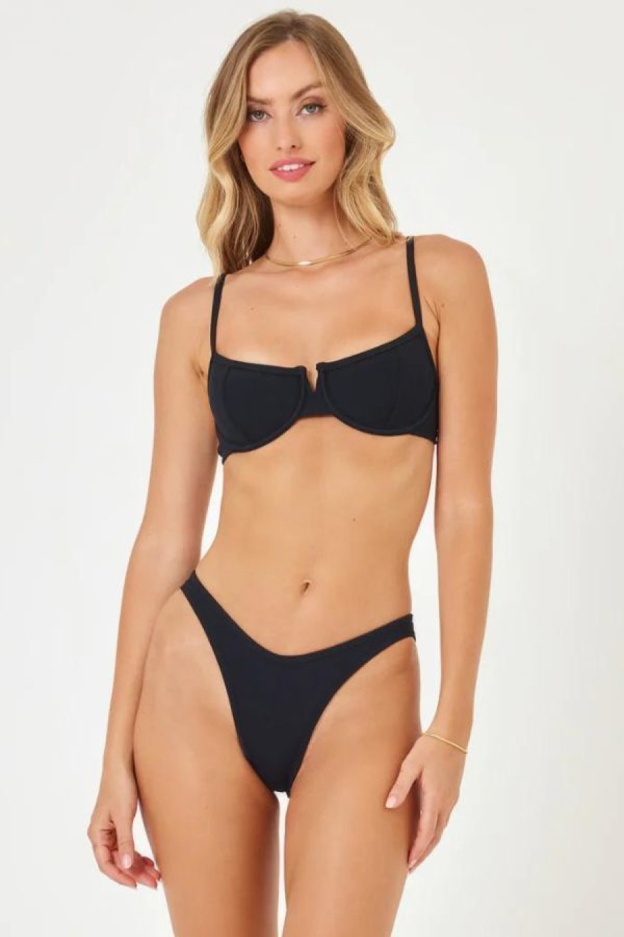 L*Space Hunter Bikini Top | Black Wholesale