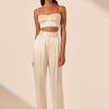 Shona Joy La Lune Corded Ruched Bralette | Cream Hot