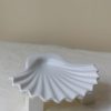 Los Objetos Decorativos White Seashell Plate New