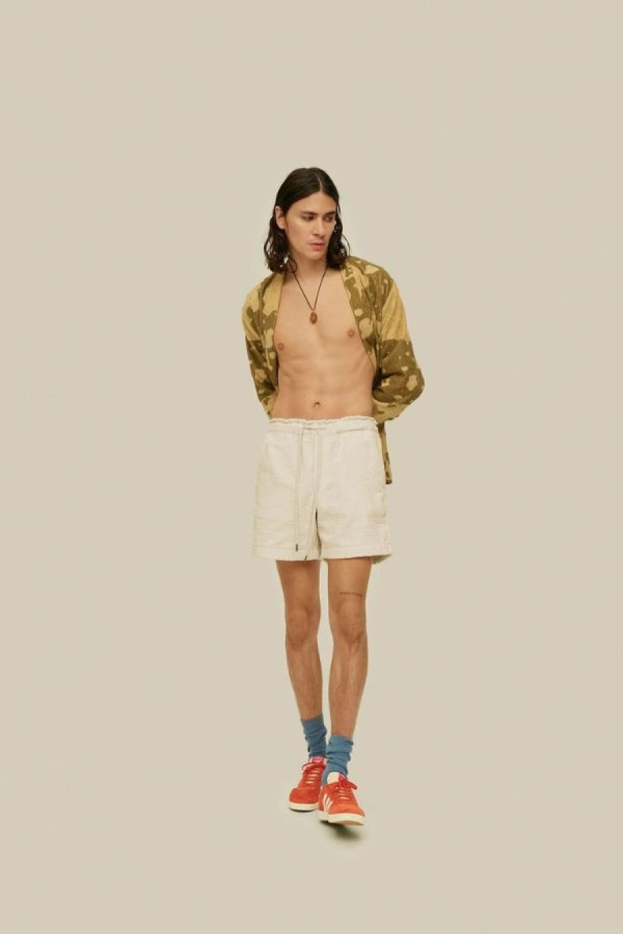 OAS Cream Golconda Terry Shorts Online