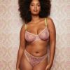 Dora Larsen Jaime Embroidered Underwire Bra | Pale Rose Wholesale