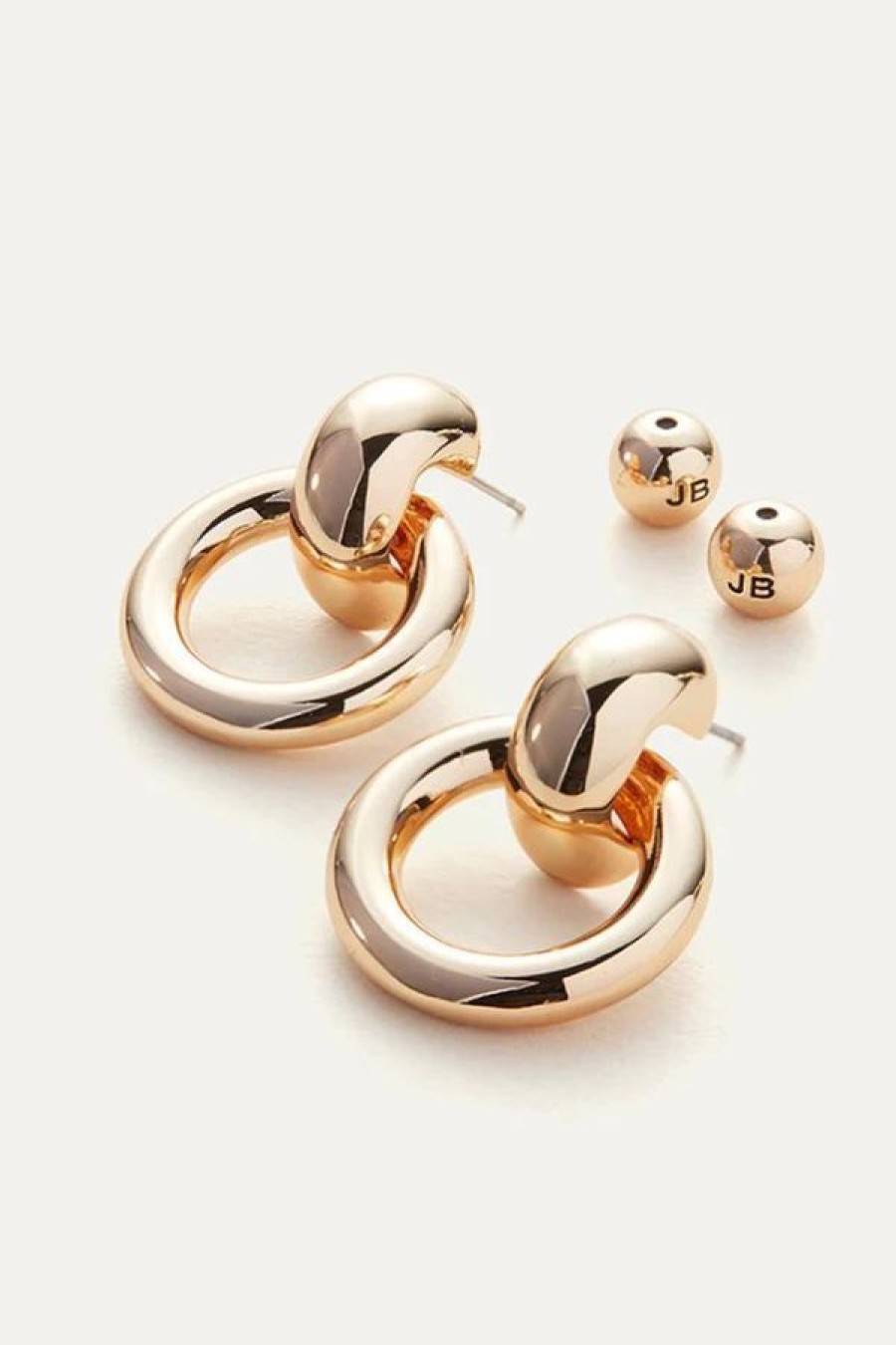 Jenny Bird Puffy Faye Knocker Earrings | Gold Online