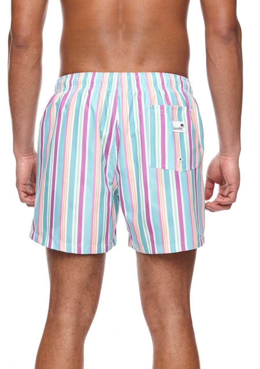 Boardies Rock Stripe Mid Length Swim Shorts Clearance