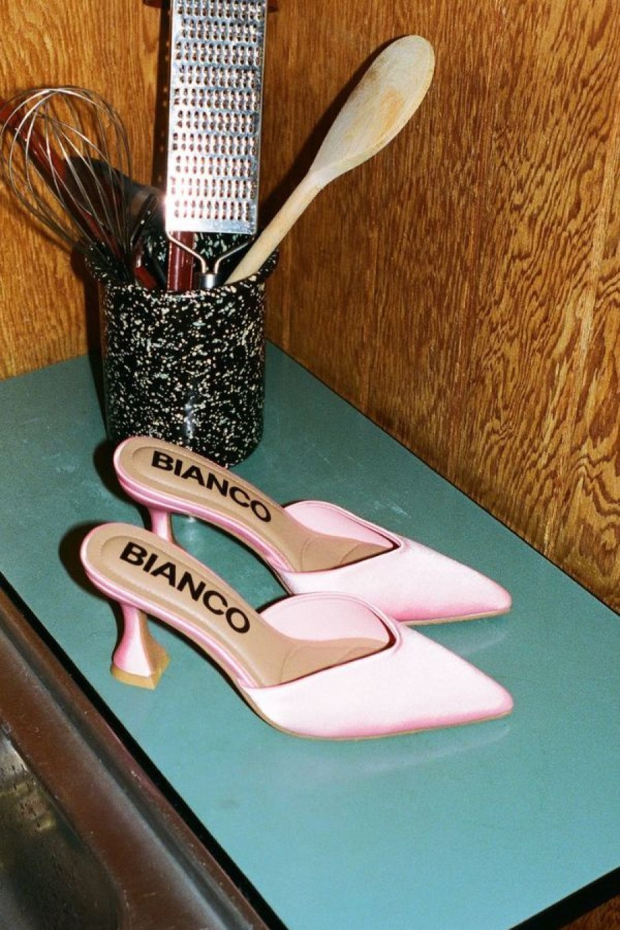 BIANCO Biaglam Mules | Dusty Pink Clearance