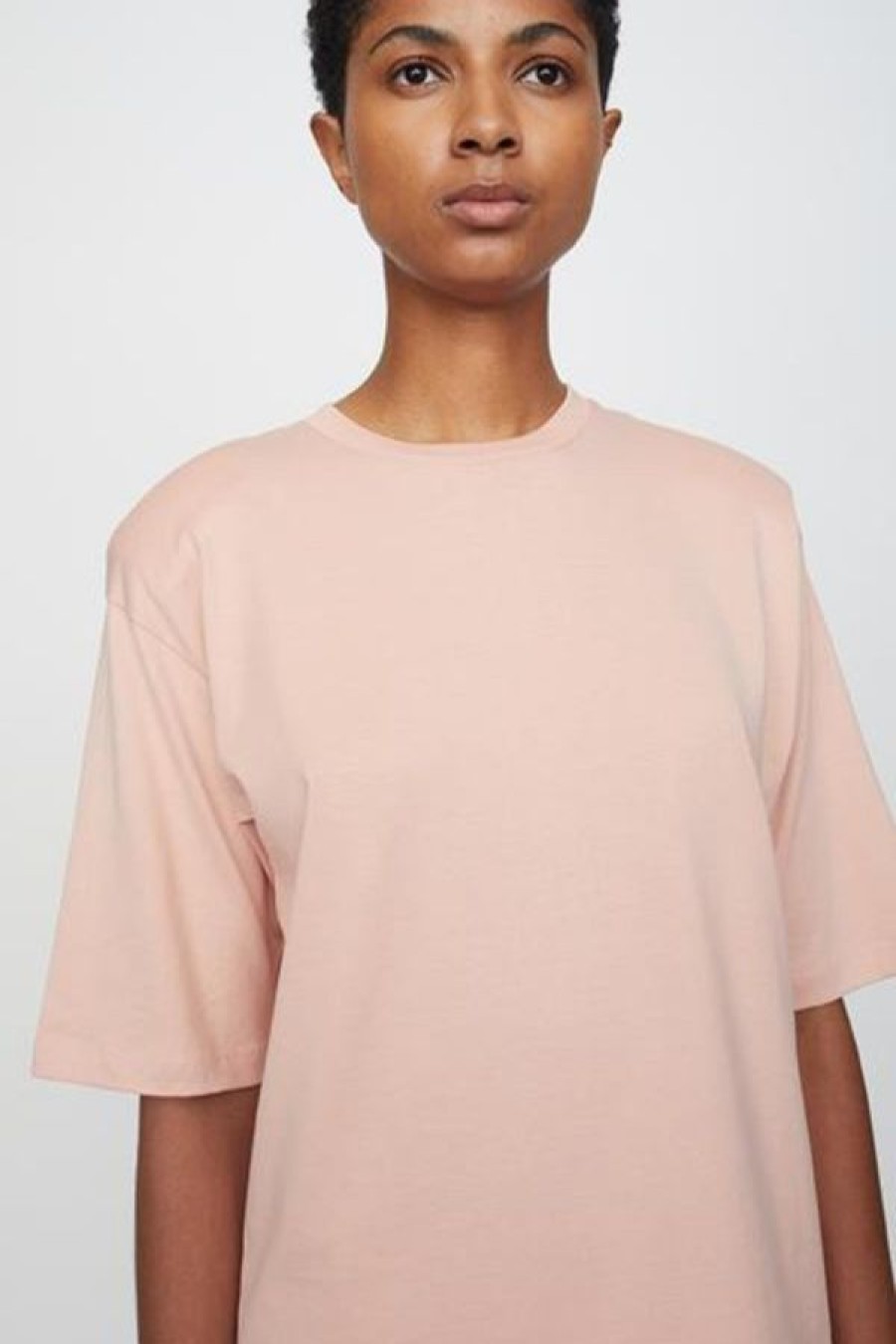 Just Female Becker Tee Misty Rose Clearance