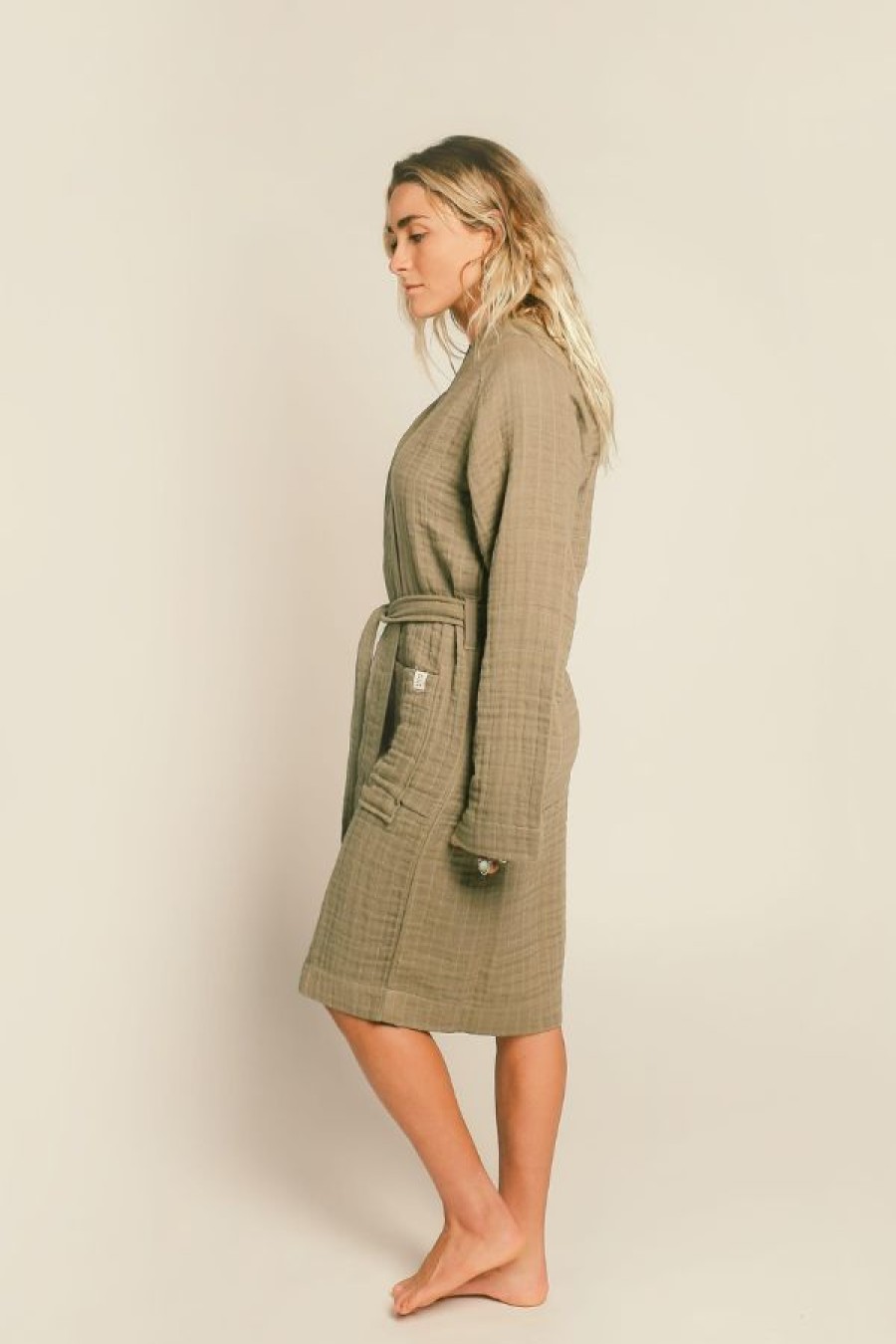 Happy Place Gauzy Robe | Sage New