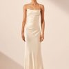 Shona Joy La Lune Lace Back Maxi Dress | Cream Hot