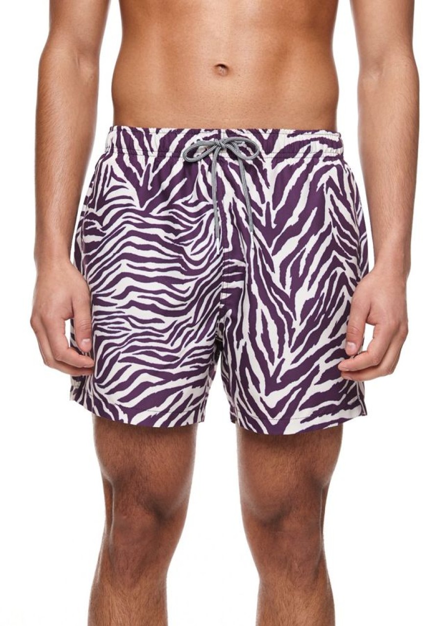 Boardies Zebra Mid Length Swim Shorts Online