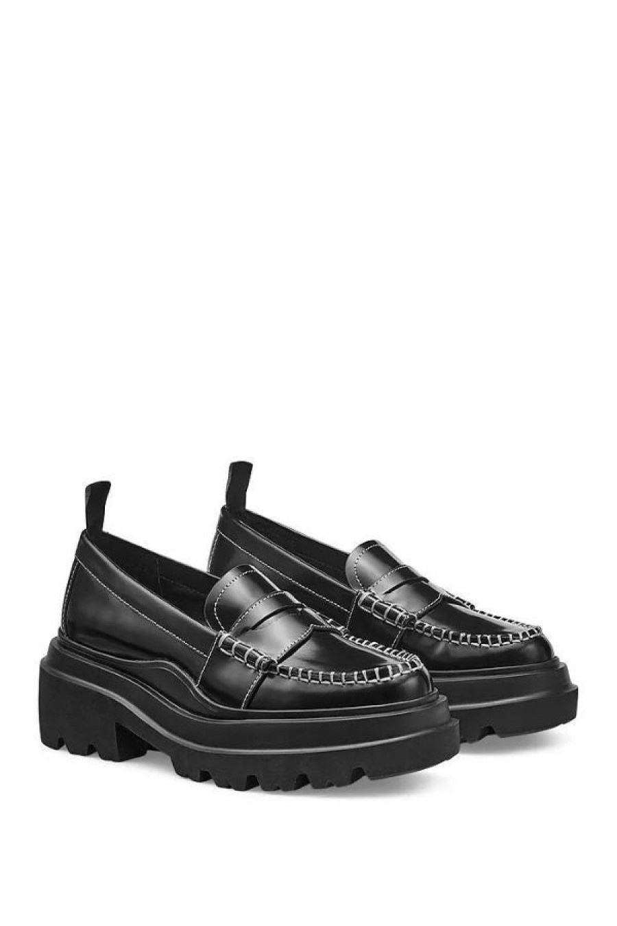 G.H. Bass Platform Lug Loafer | Black Online