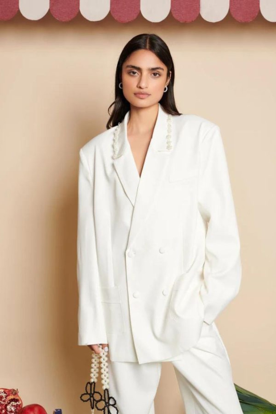 Sister Jane Harlow Pearl Blazer | Pearl Ivory Wholesale