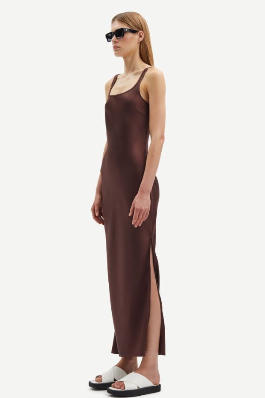 Samsoe Samsoe Sunna Dress | Brown Stone New