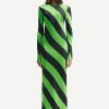 Samsoe Samsoe Alina Long Dress | Green Stripe Wholesale