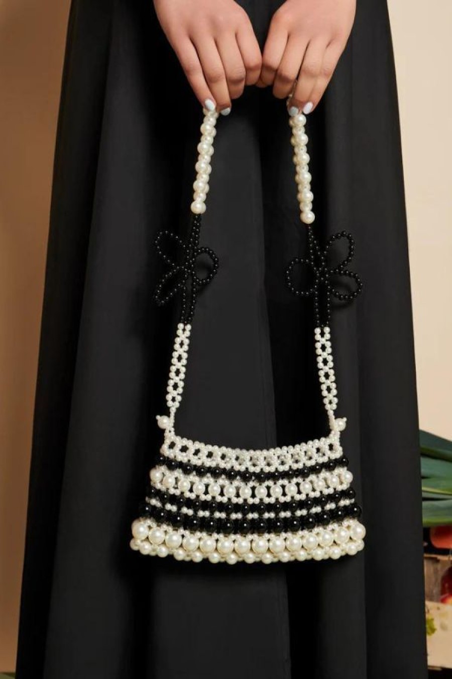 Sister Jane Moorland Bead Bag | Black And White Clearance