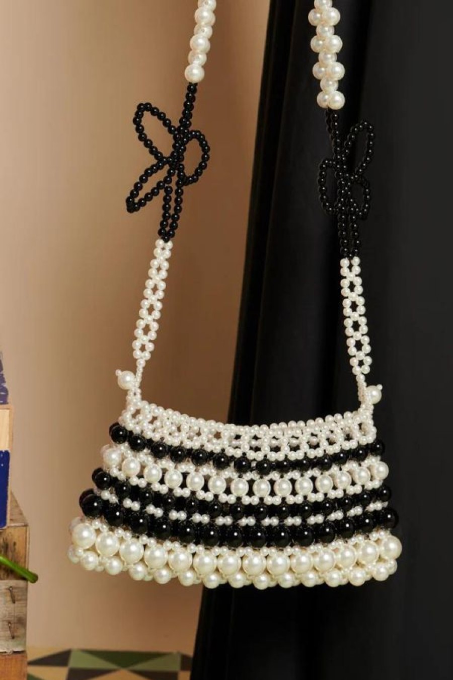 Sister Jane Moorland Bead Bag | Black And White Clearance