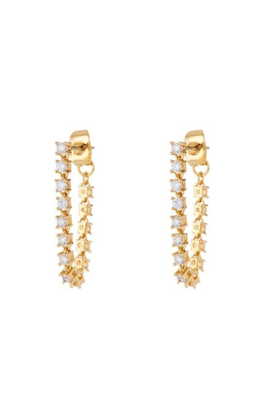 Luv AJ Ballier Chain Studs | Gold New