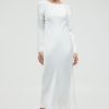 Third Form Crush Tie Back Maxi | Off White Clearance