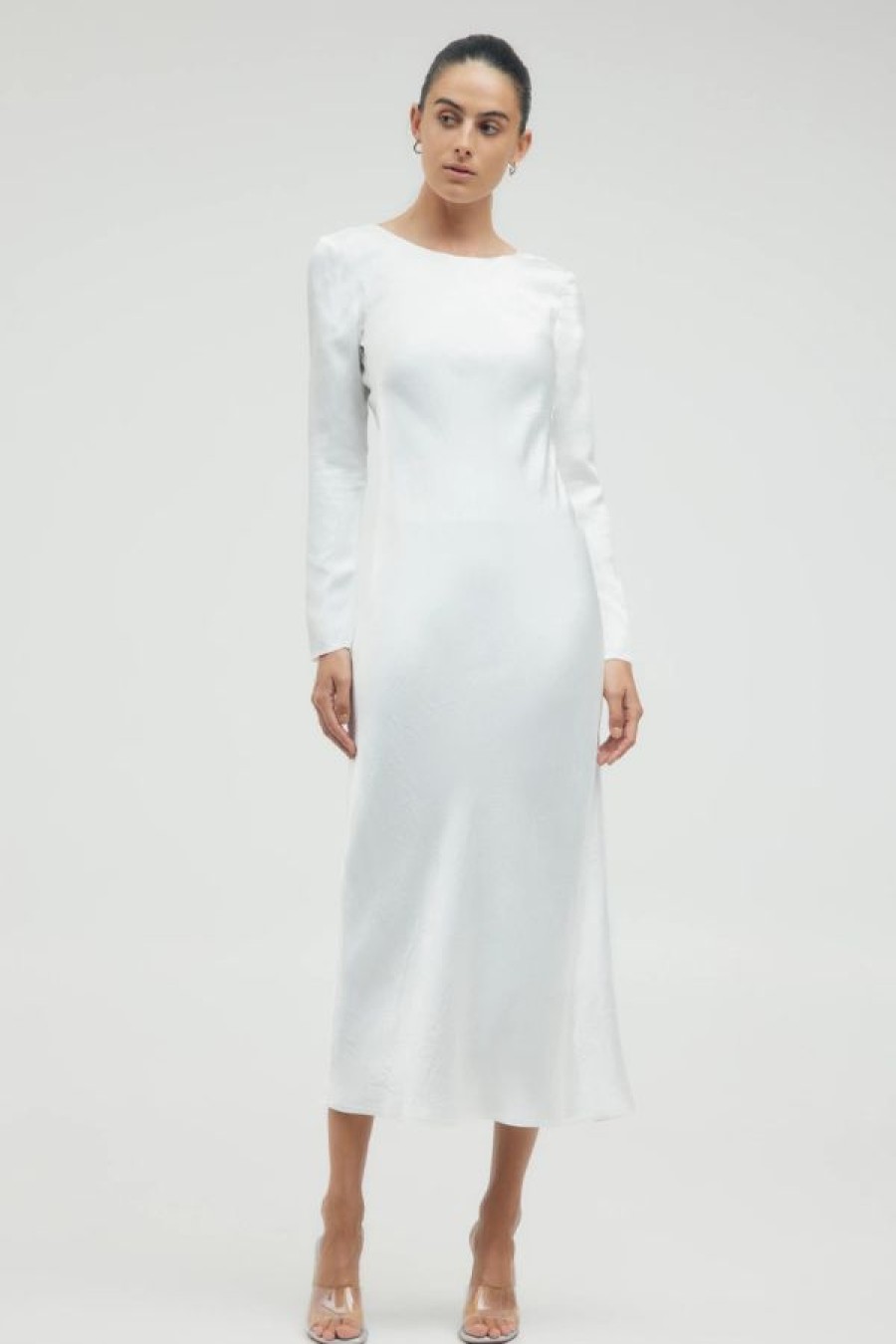 Third Form Crush Tie Back Maxi | Off White Clearance