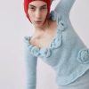 Tach Saba Alpaca Blend Knit Top | Light Blue Hot