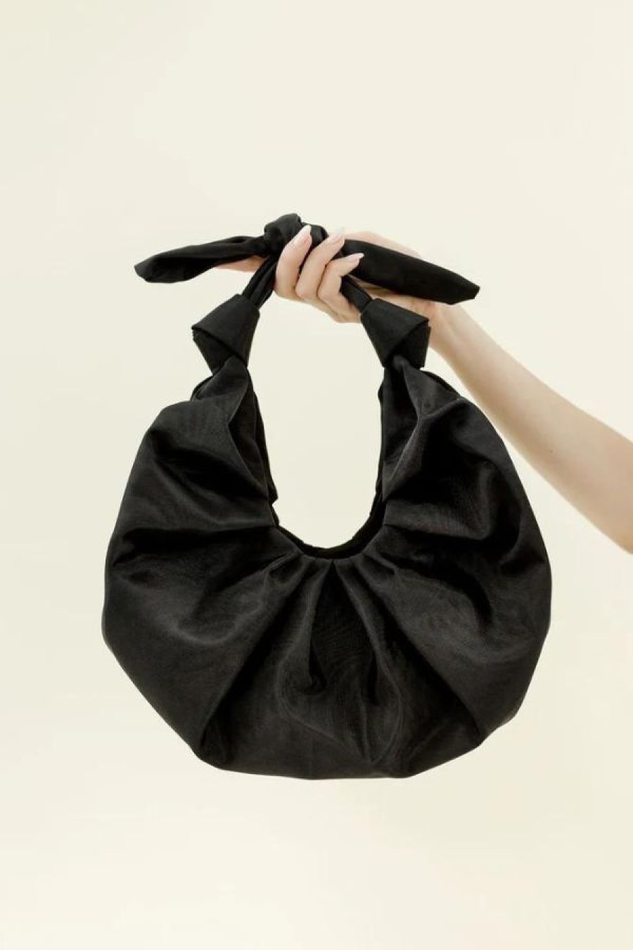 A Bronze Age Kimi Croissant Bag | Black Moire Online