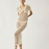 Tach Selenge Crochet Maxi Dress | Ivory Hot