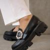 Alohas Trailblazer Crystal Loafers | Black Wholesale