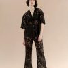 A Bronze Age Romeo Button Down | Black Lace Clearance