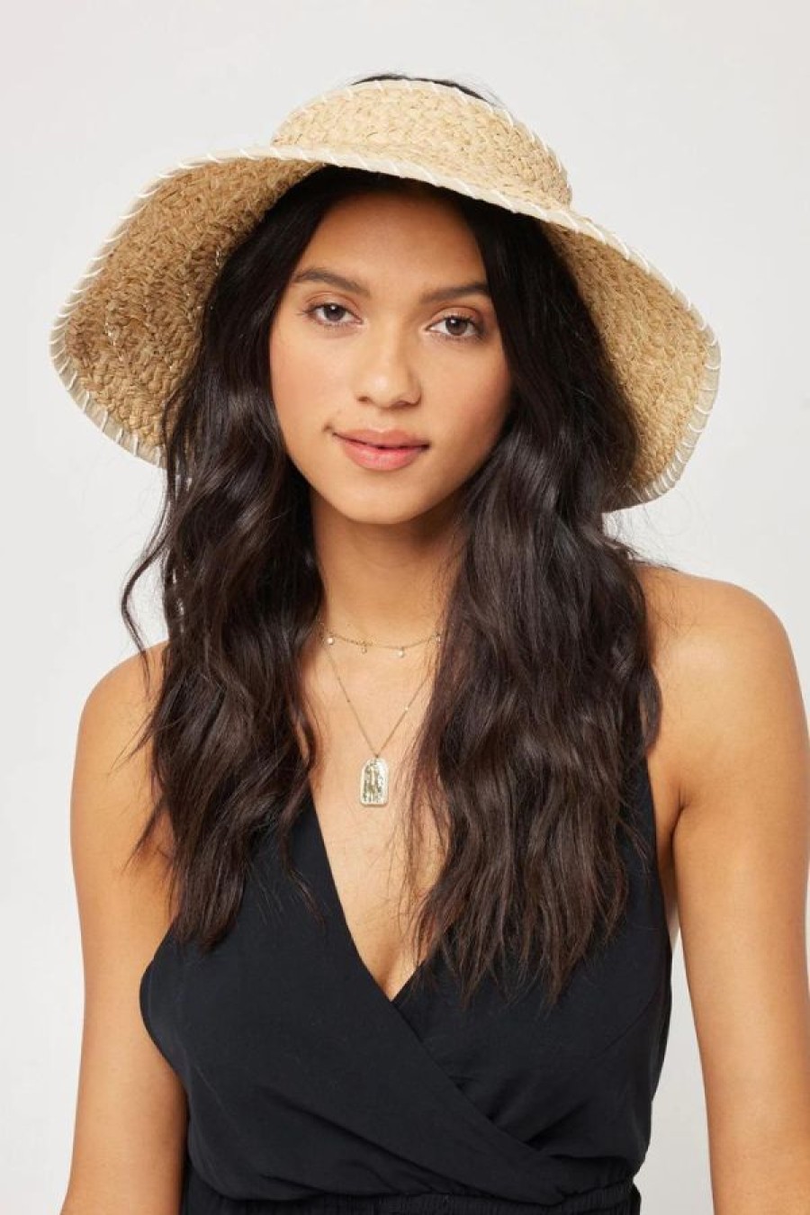 L*Space Del Mar Roll Up Hat | Natural Hot