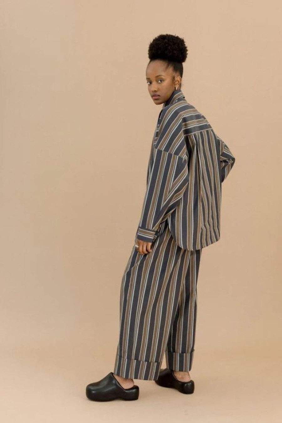 A Bronze Age Onsen Pant | Row Stripe Hot