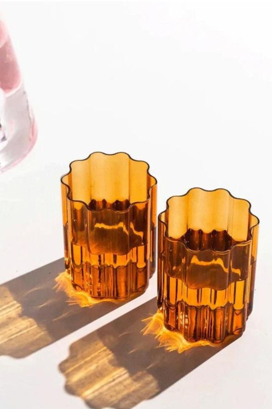 Fazeek Wave Glass Set | Amber Online