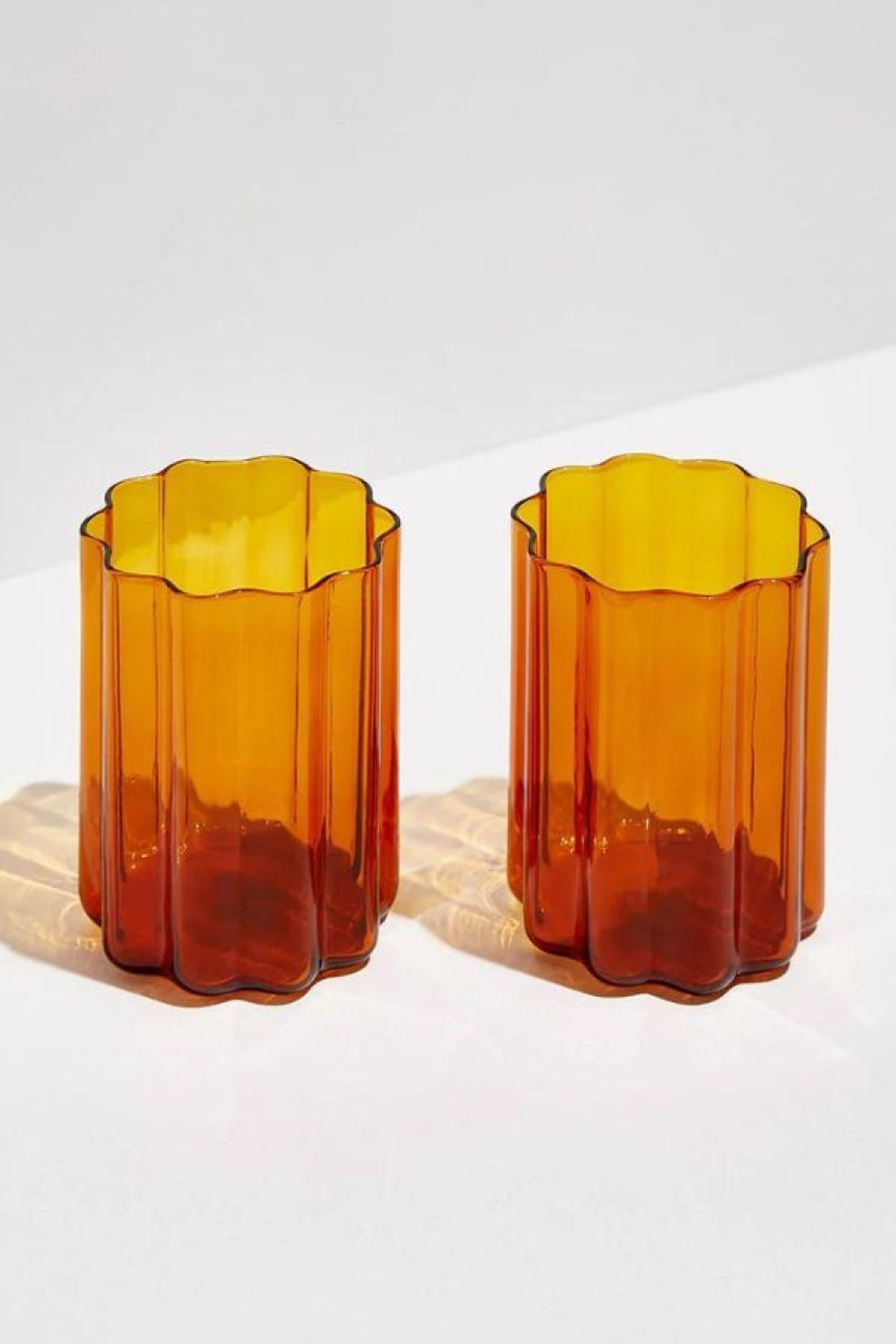 Fazeek Wave Glass Set | Amber Online